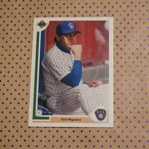 MLB Trading Card with Blue and White Design